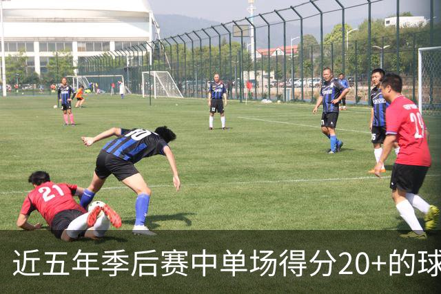 近五年季后赛中单场得分20+的球员统计